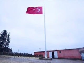 Suriye sınırında alçak saldırı: Türk bayrağına saldırılan alan sınırlar içerisine alındı
