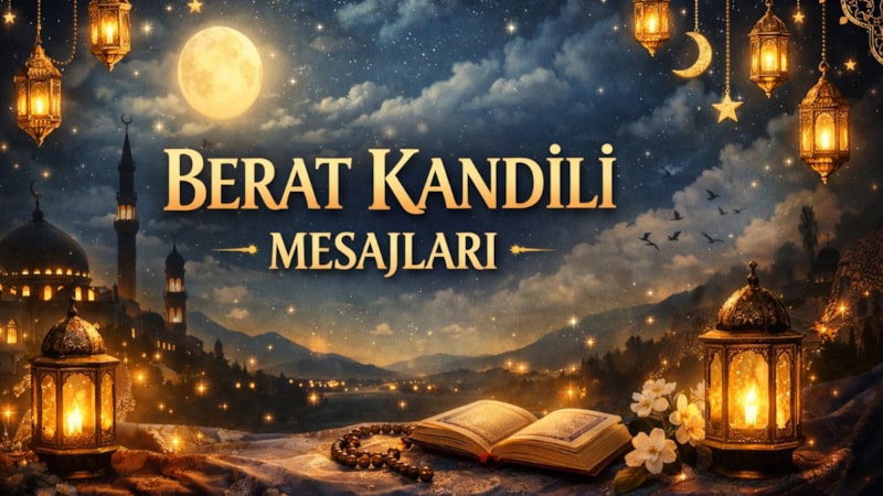 En yeni ve dualı Berat Kandili mesajları 2026! Kandile özel kutlama sözleri...