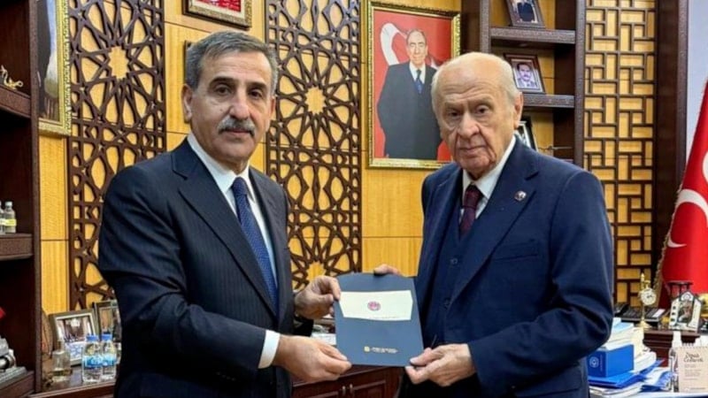 Devlet Bahçeli, Türkiye Kamu-Sen Genel Başkanı Önder Kahveci'yi kabul etti
