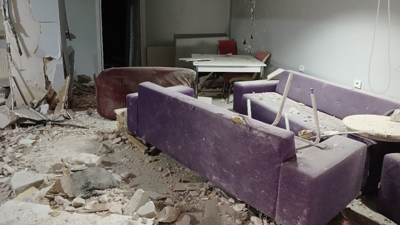 Sakarya'da kız yurdunda korkutan patlama