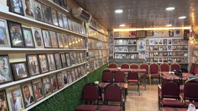 Adıyaman'da deprem şehitleri, çay ocağında fotoğraflarıyla anılıyor