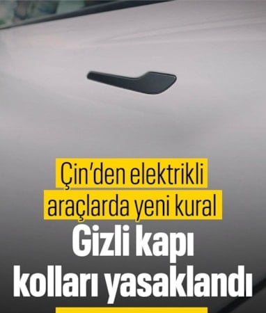 Çin, güvenlik gerekçesiyle gizli kapı kollarını yasaklıyor