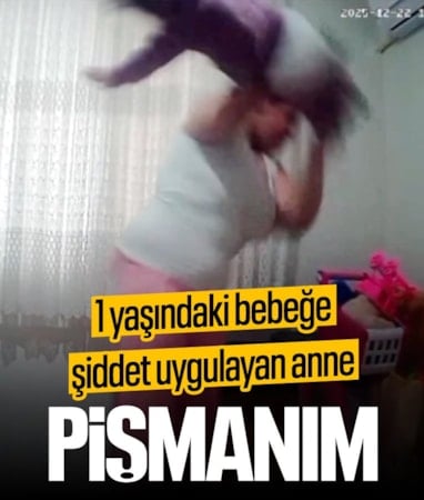 Antalya'da 1 yaşındaki bebeğe şiddeti gizli kamera ortaya çıkardı