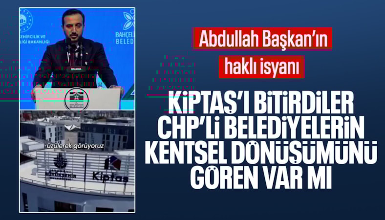 'CHP'li belediyeler kentsel dönüşüm konusunda duyarsız'