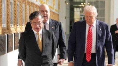 Kolombiya Devlet Başkanı Petro Gustavo, Donald Trump ile bir araya geldi