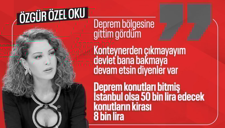 Gazeteci Nagehan Alçı: Maalesef depremzede rehaveti oluşmuş