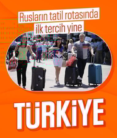 Ruslar için Türkiye tatilde ilk tercih