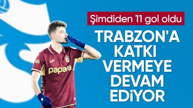 Ernest Muçi, Trabzonspor'a katkı vermeye devam ediyor