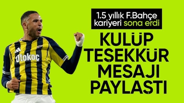 Fenerbahçe'den Youssef En-Nesyri'ye teşekkür mesajı!