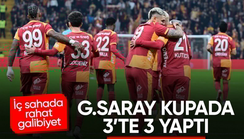 Galatasaray kupada İstanbulspor'a 3 attı
