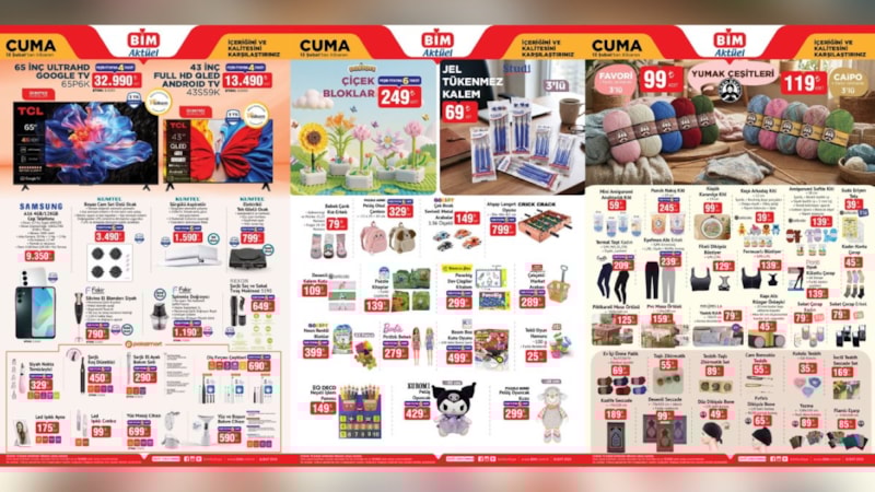 BİM’e bakım ürünleri geliyor… BİM 13 Şubat Aktüel Katalog