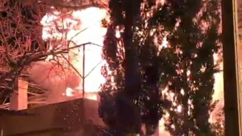 Adana'da ev yangını