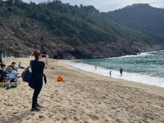 Antalya'nın Alanya ilçesinde yazdan kalma günler