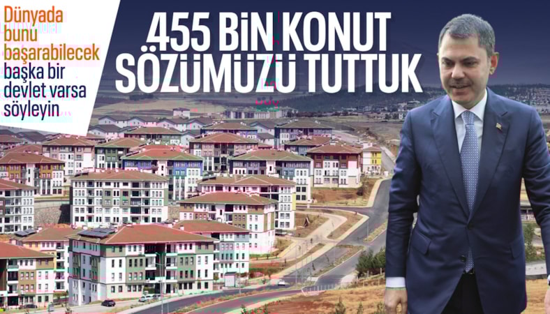 Murat Kurum: Hiçbir vatandaşımızı açıkta bırakmayacağız sözünün onurunu taşıyoruz