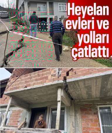 Bartın’da heyelan alarmı: 3 evde hasar oluştu