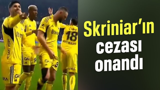 Milan Skriniar ve Kristjan Asllani'nin cezaları onandı