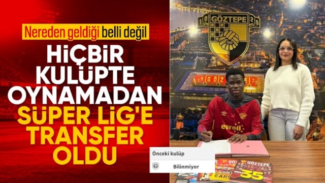 Göztepe’den ilginç transfer: Futbolcunun nereden geldiği belirsiz!