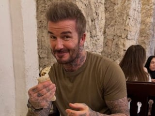 Fırının başına geçmeyi ihmal etmedi: David Beckham'ın kebap keyfi