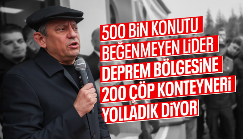 Özgür Özel CHP'li belediyelerin deprem bölgesine yaptıklarını açıkladı