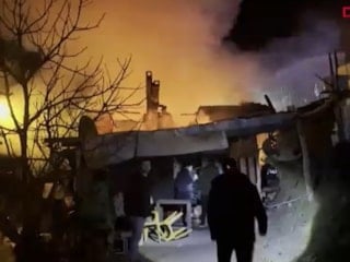 Bursa'da 2 katlı binada yangın