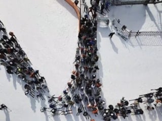 Sarıkamış Kayak Merkezi’nde yoğunluk