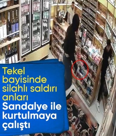 İstanbul'da tekel bayiinde silahlı saldırı