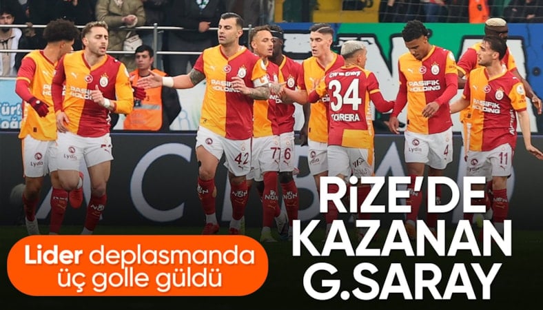 Galatasaray, Rizespor deplasmanında galip geldi