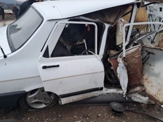 Ordu’da iki otomobil çarpıştığı kazada 2 kişi yaralandı