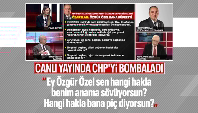 Mesut Özarslan canlı yayında CHP'yi bombaladı: Hangi hakla anama sövüyorsun?