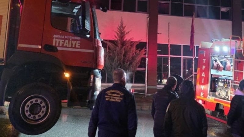 Ankara'da saunada çıkan yangın söndürüldü