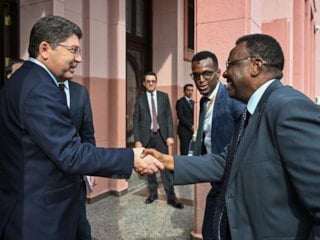 Yılmaz Tunç, Somalili mevkidaşı ile bir araya geldi