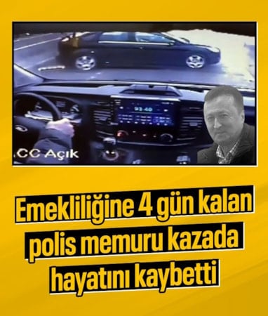 Bartın'da emekliliğine 4 gün kalan polis memuru kazada can verdi