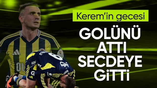 Kerem Aktürkoğlu gollerini attı secdeye gitti