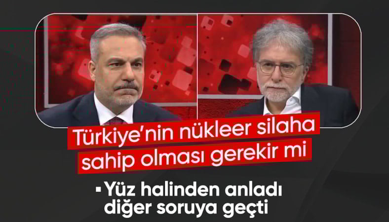 Hakan Fidan'ın, "nükleer silah" sorusuna tepkisi gündem oldu