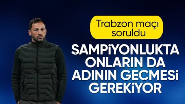 Domenico Tedesco: Trabzonspor'a karşı zor bir maç olacak