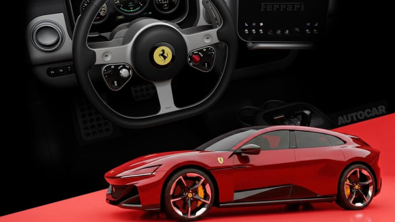 Ferrari'nin ilk elektrikli otomobili ortaya çıktı: İşte son bilgiler