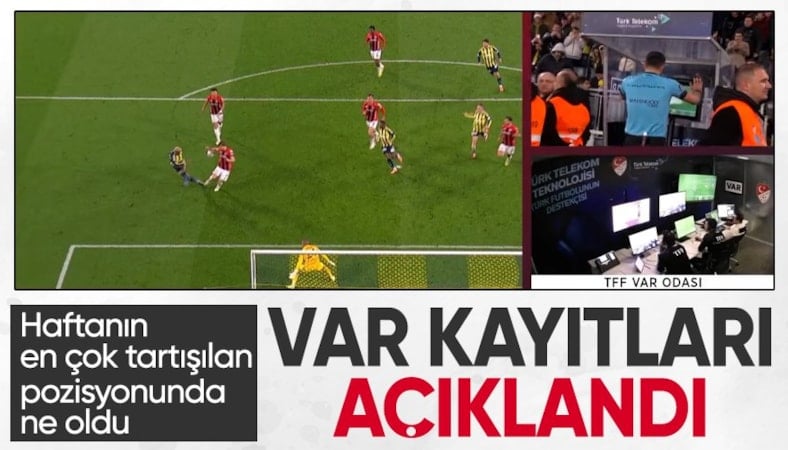 Süper Lig'de 21'inci haftanın VAR kayıtları yayınlandı