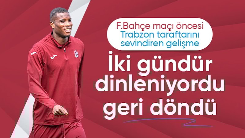 Trabzonspor'a Paul Onuachu müjdesi