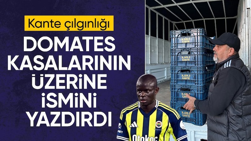 Fenerbahçeli taraftar kasaların üstüne 'N'Golo Kante' yazdırdı