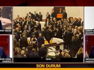 Meclis'teki yumruklu kavga canlı yayında tansiyonu yükseltti