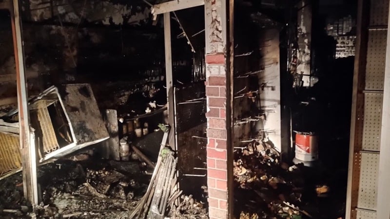 Bursa'da dükkan yangını