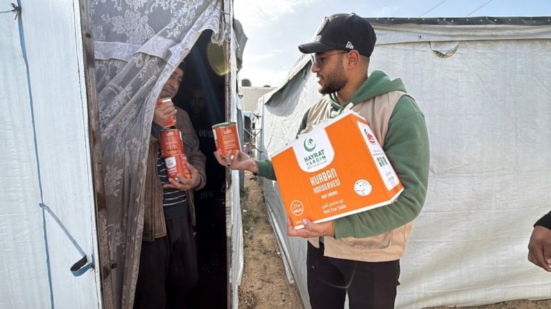 Gazze’ye 12 Bin Hisselik Kurban Konservesi Ulaştırıldı