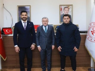 Taha Akgül ve Rıza Kayaalp'ten Osman Aşkın Bak'a ziyaret