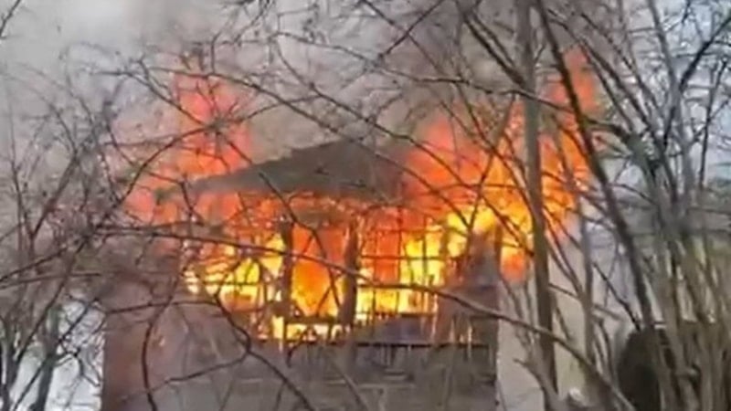 Giresun'da köyde çıkan yangında bir kişi hayatını kaybetti