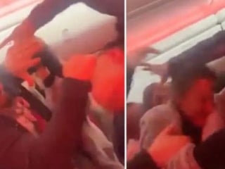 Antalya - Manchester uçağında kavga