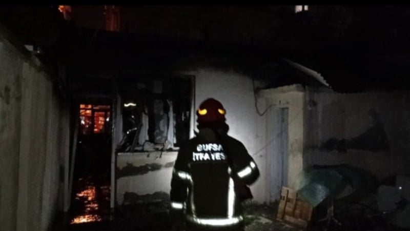 Bursa'da müstakil evde korkutan yangın