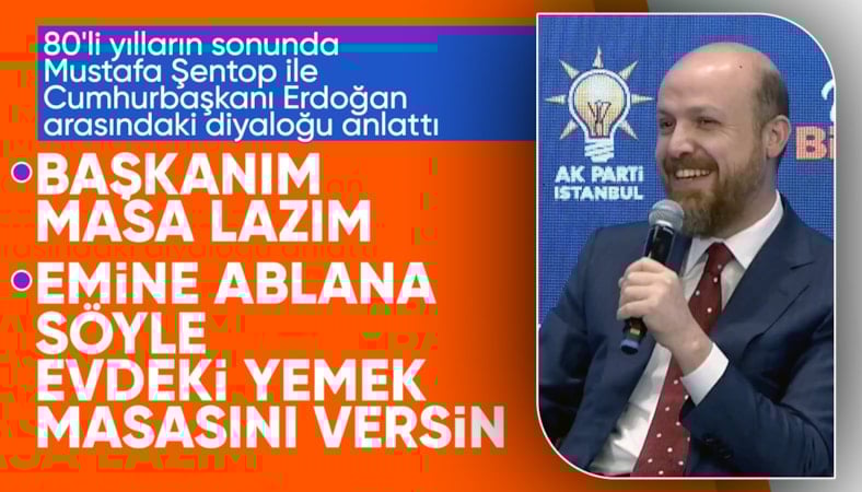 Bilal Erdoğan anlattı: Cumhurbaşkanı Erdoğan ile Mustafa Şentop'un masa anısı