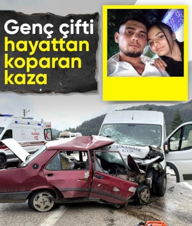 Burdur'da otomobil ile minibüsün çarpıştığı kazada karı koca hayatını kaybetti