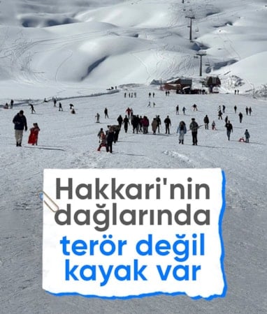 Hakkari'nin 2 bin 800 rakımlı kayak merkezinde yoğun günler yaşanıyor