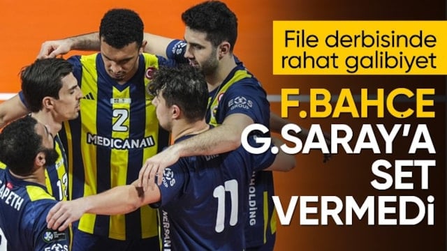 Fenerbahçe file derbisinde Galatasaray'ı yendi